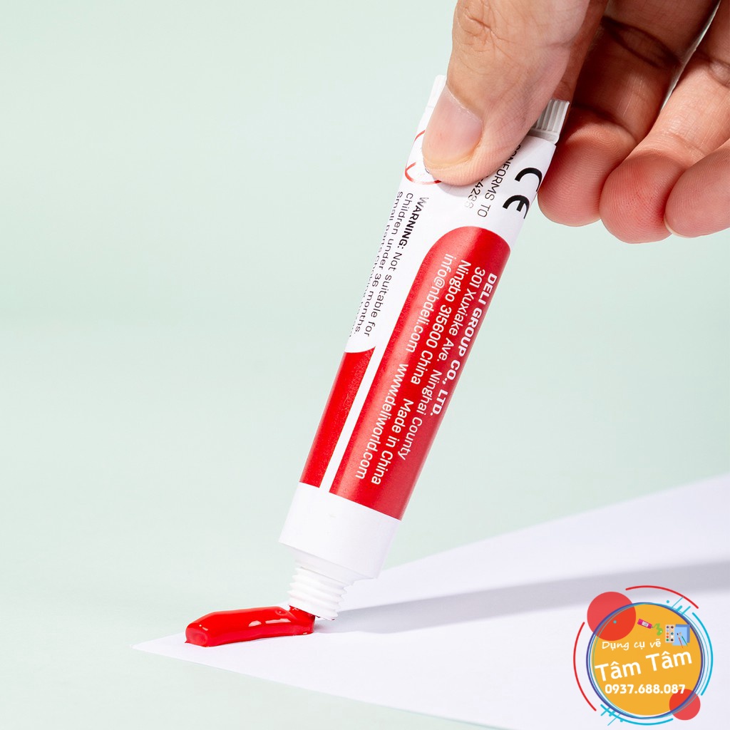 [ TÂM TÂM ]-Màu Acrylic dạng tuýp 12ml Deli Mã hàng EC12 -