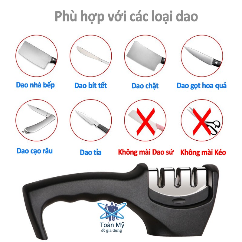 Dụng cụ mài dao đa năng siêu bén MD-01 - Nhựa ABS chống va đập, đế chống trơn trượt