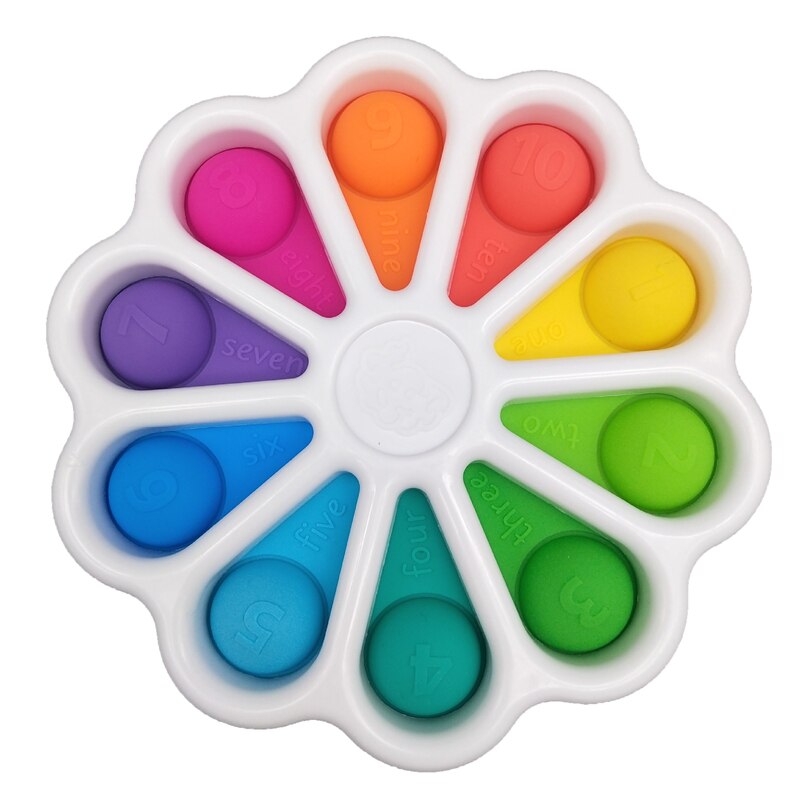 Đồ chơi fidget nhấn bong bóng cỡ lớn và nhỏ bằng silicon vui nhộn rèn luyện trí não cho bé