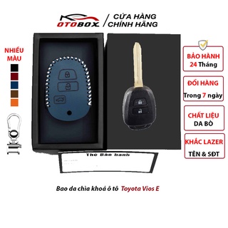 Bao da chìa khoá ô tô toyota vios g 2014-2018, vios e 2014-2020, bọc bảo vệ chìa khoá oto cao cấp chống xước