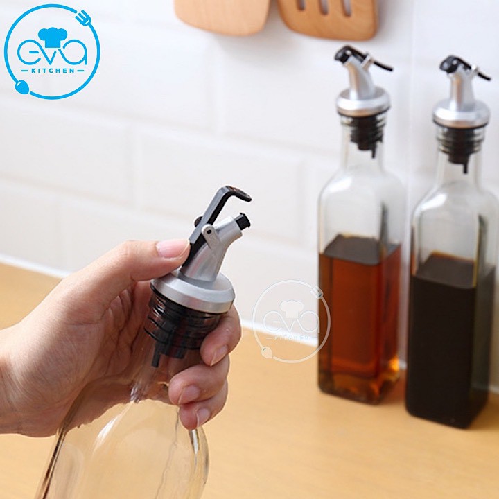 Combo 2 Chai Thuỷ Tinh Vuông Rót Gia Vị Rót Dầu OiL Can 500 ml Và 1000 Ml