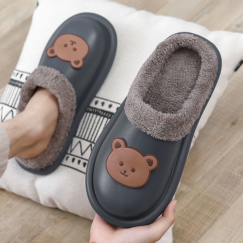 Dép bông nam đi trong nhà thiết kế dễ thương