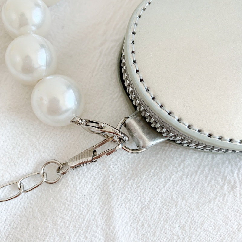 Dây Xích Ngọc Trai Trái Tim Nhỏ Xinh Trang Trí Túi Xách Phong Cách Hàn Quốc Mới 2022