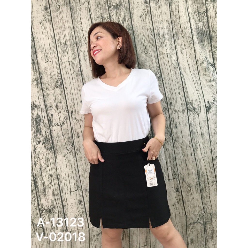 Quần Váy BIGSIZE chữ A 2 xẻ QV.QC 02018