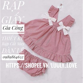 Rập giấy001 Rập giấy cắt may bộ bà ba cho bé