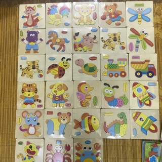 10 Tranh gỗ ghép hình cho bé