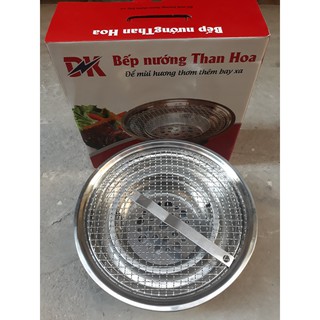 Bếp nướng than hoa đặt âm bàn inox cho quán nướng