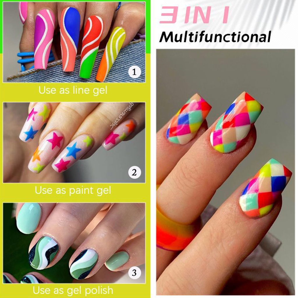 Gel Sơn Móng Tay 8ml Không Phai Độ Co Giãn Cao