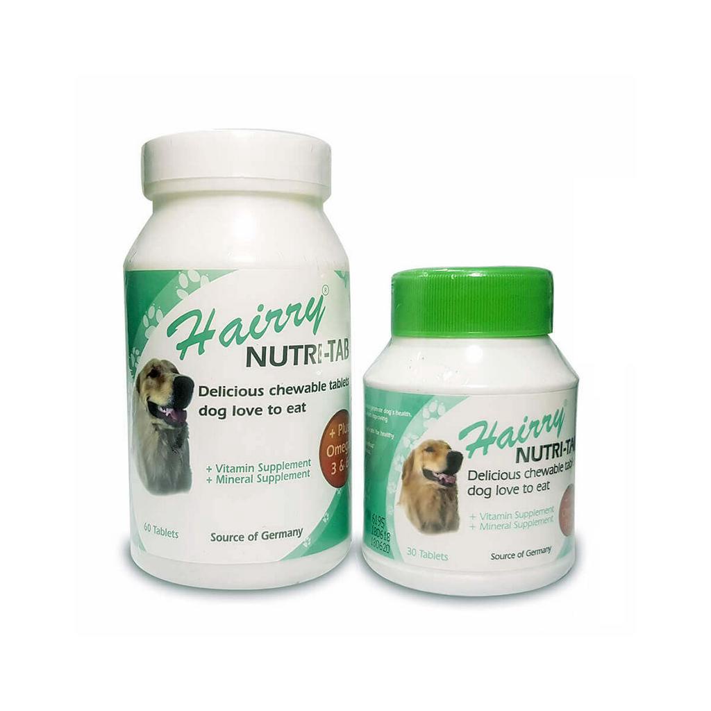 Viên Nhai Hairy Nutri tab - Bổ Sung Vitamin, Omega 3&6, Khoáng, Hỗ Trợ Lông Da Khỏe Đẹp