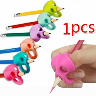 1 Bút Chì Chỉnh Hình Ngón Tay Cái Bằng Silicone Màu Sắc Ngẫu Nhiên