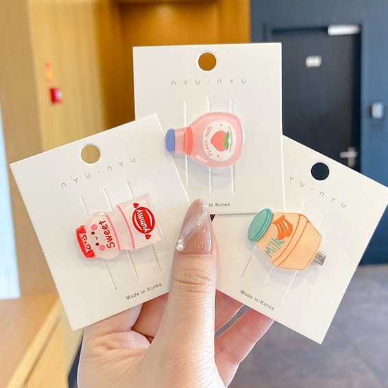 Kẹp tóc đơn giản phong cách Hàn Quốc thời trang dành cho bé gái