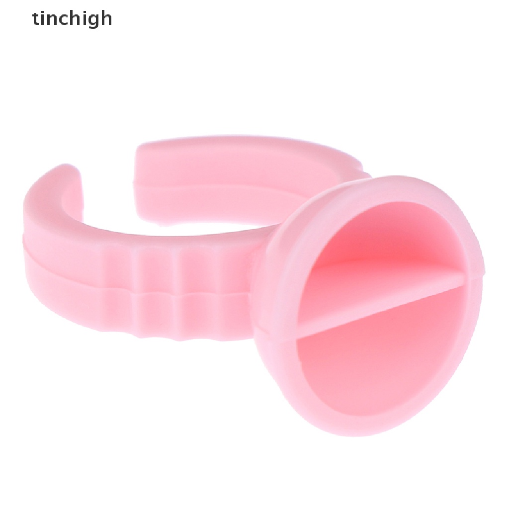 Set 100 Giá Đỡ Nhẫn / Keo Dán Mi Giả Dùng Một Lần Tiện Lợi