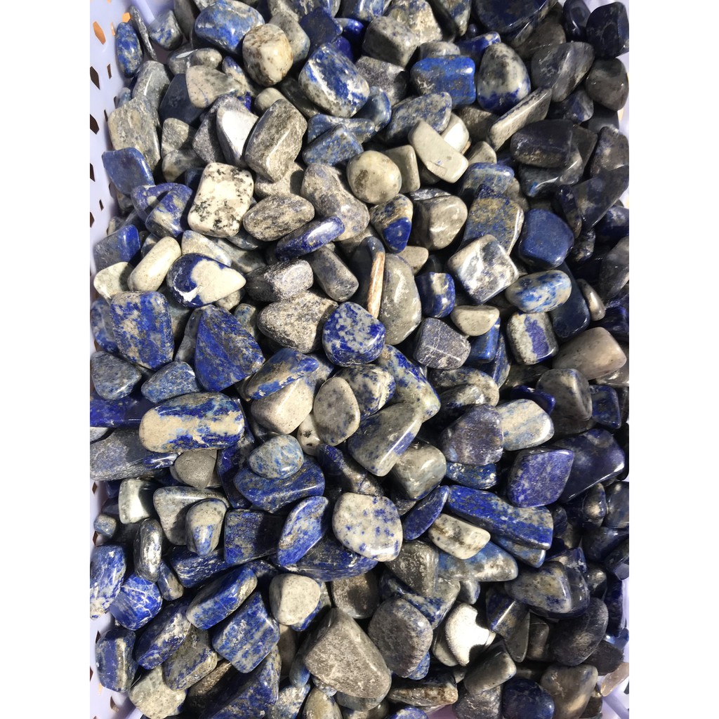 Đá vụn tinh thể Lapis Lazuli tư nhiên thanh tẩy phong thủy, túi 100g | BigBuy360 - bigbuy360.vn