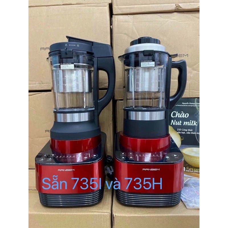 MÁY LÀM SỮA HẠT RANBEM 735i, 735h NỘI ĐỊA TRUNG