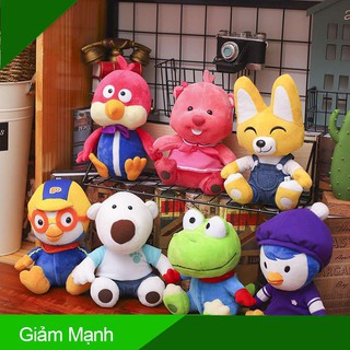 (Hàng Mới Về) 23cm Đồ chơi thú bông hình nhân vật hoạt hình Hàn Quốc chim cánh cụt Pororo/Petty/Eddy/Crong/Loopy/Poby