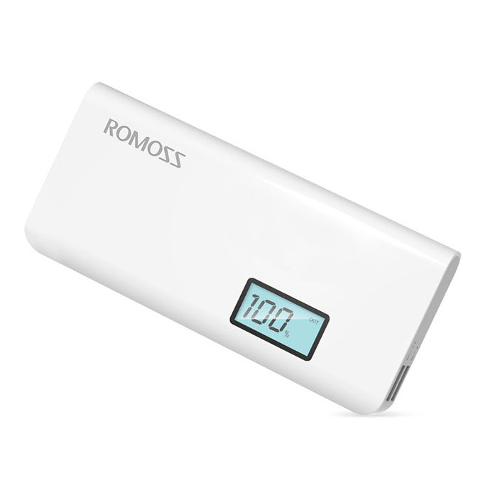 Pin sạc dự phòng Romoss Sense 4 Plus 10400mAh (Trắng) + tặng kèm cốc sạc Hoco UH102