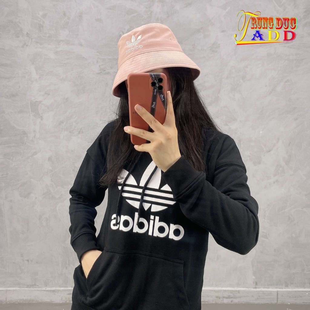 Mũ Bucket Hồng Đất Full Tag Code Logo Thêu Chất Đẹp Dầy Dặn Thấm Mồ Hôi Tốt Cực Xinh - Trungducadidas