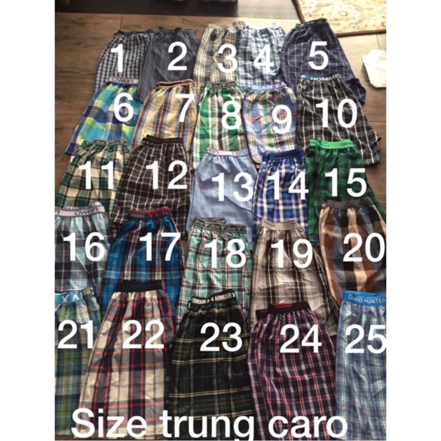 Set 5 quần đùi nam 