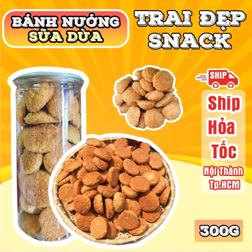 Bánh Nướng Sữa Dừa Trai Đẹp 300G