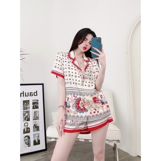 PYJAMA DÀI LỤA HOẠ TIẾT CAO CẤP MÃ 2022-144
