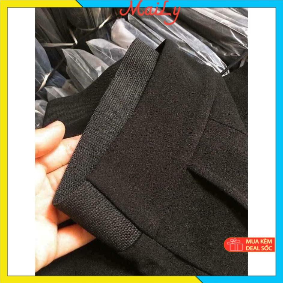 Quần tây lưng thun [HÀNG THIẾT KẾ] Quần tây nữ lưng thun khóa sườn chất vải tuyết mưa cực đẹp | BigBuy360 - bigbuy360.vn