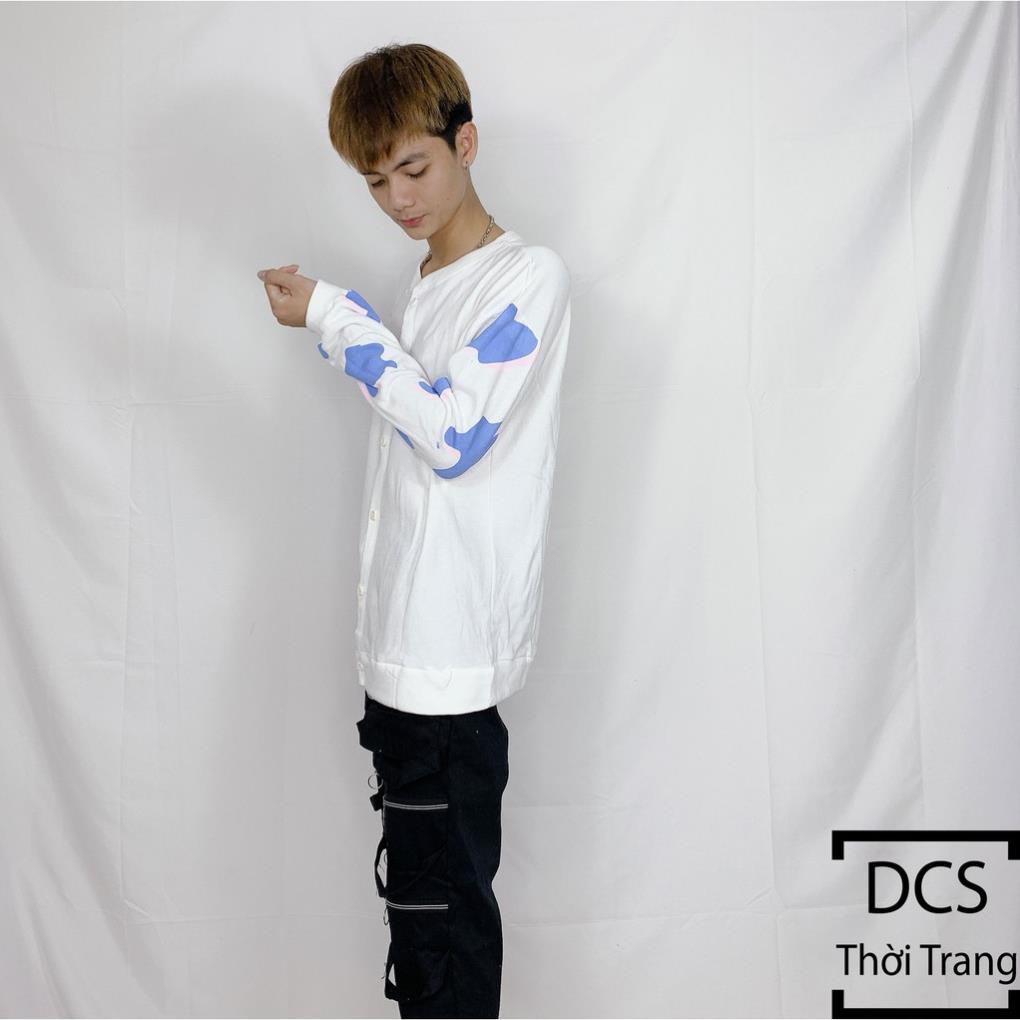 Áo Cadigan Tay In Bò Sữa Plas | BigBuy360 - bigbuy360.vn