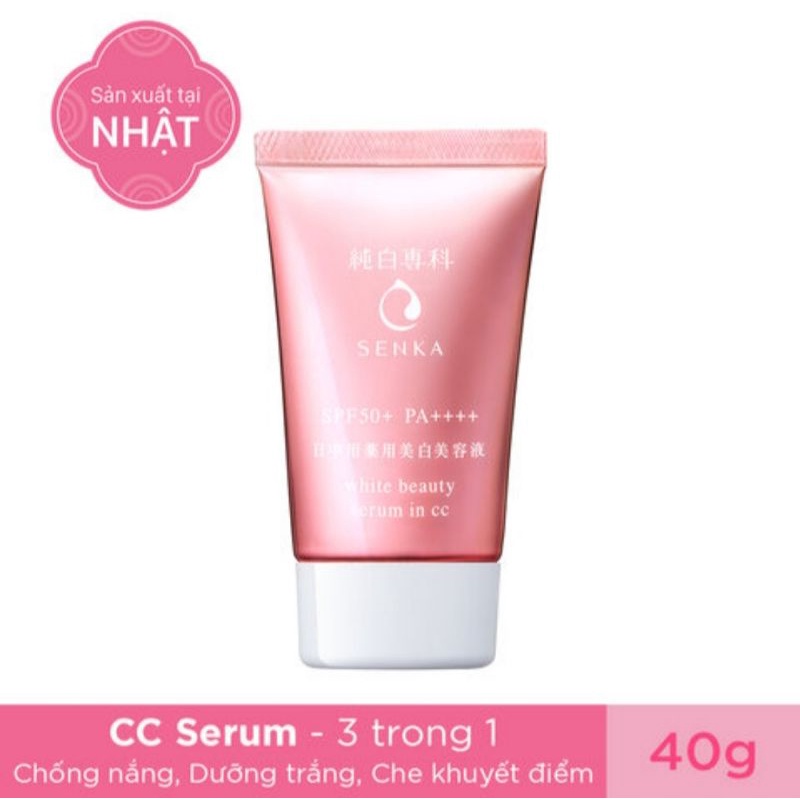 Chống nắng serum 3 trong 1 Senka White Beauty CC 40g