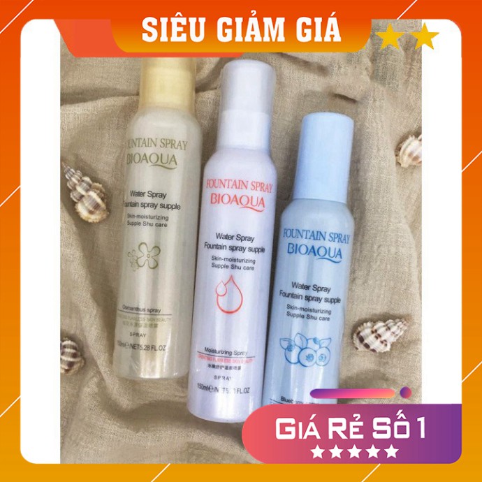 Xịt Khoáng Dưỡng Ẩm 💕Siêu Sale💕 Xit Khoáng Bioaqua 150ml Da Mịn Mượt, 100% Từ Thiên Nhiên, Hàng Nội Địa Trung | BigBuy360 - bigbuy360.vn