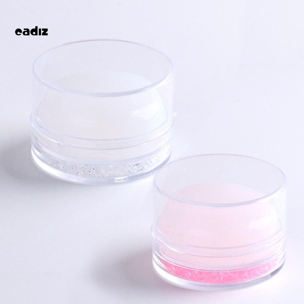 [Hàng mới về] Dụng Cụ In Hình Móng Tay Mini Trong Suốt Kèm Dụng Cụ Cạo DIY