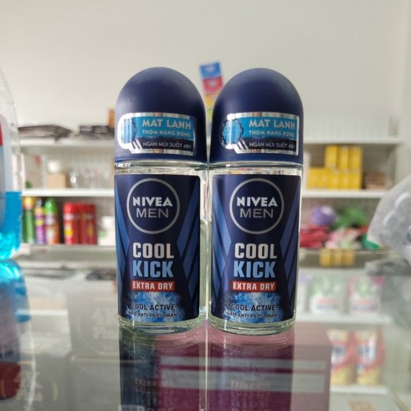 Lăn ngăn mùi Nivea Men mát lạnh Cool Kick 50ml