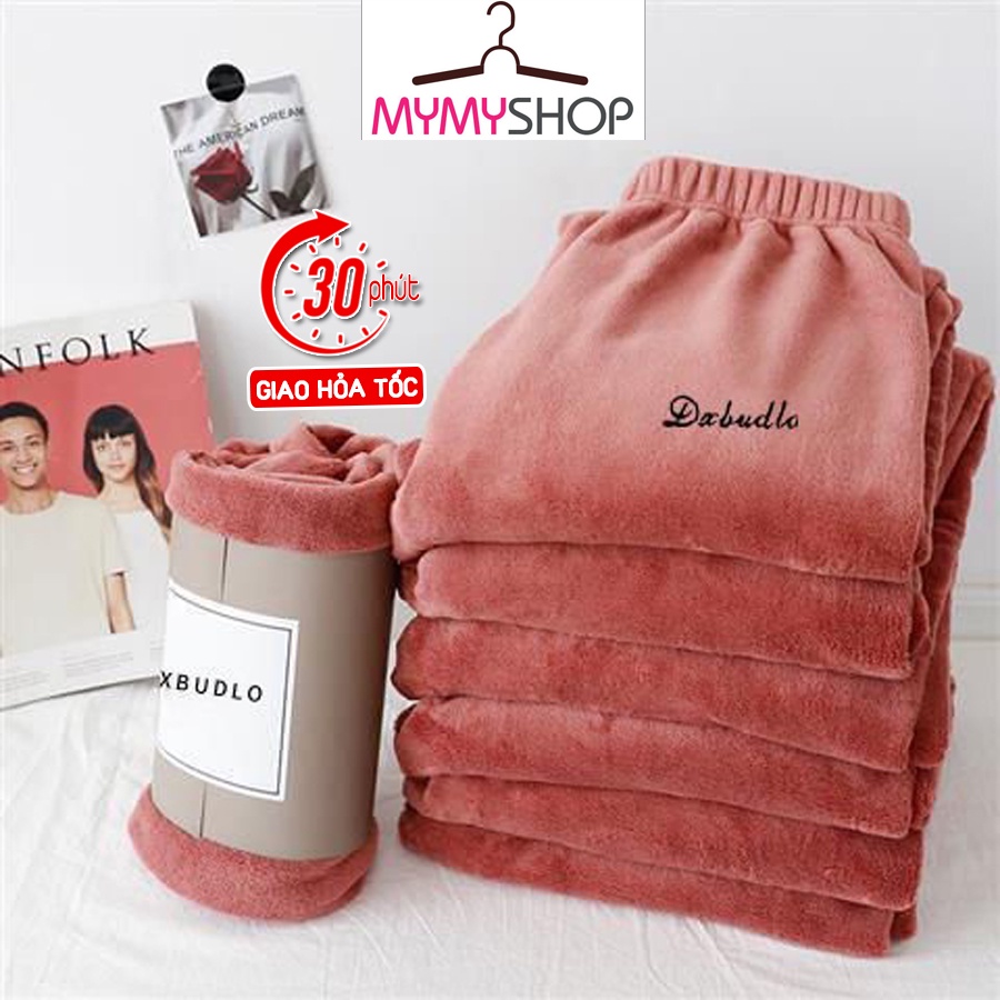 Quần Nỉ Nhung Lông Dáng Bomber Siêu Ấm 🎀Freeship🎀 Mẫu Hót Nhất Năm Nay