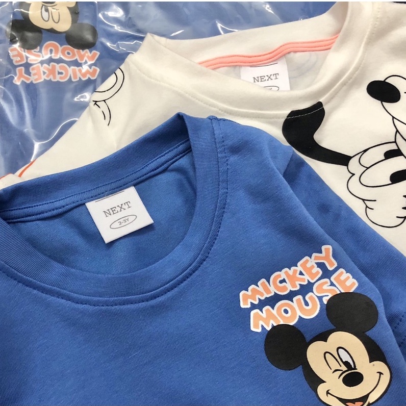 Áo thun cộc tay bé trai - Set 2 áo Mickey Next cho bé trai size 2-8t (8-22kg)