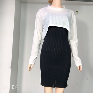 Đầm BASIC Kèm Áo CROPTOP
