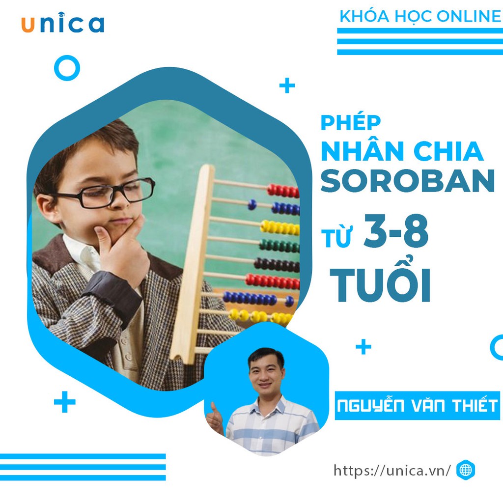 Toàn quốc [E-voucher] FULL khóa học Phép nhân và phép chia toán Soroban cho bé 3 đến 8 tuổi