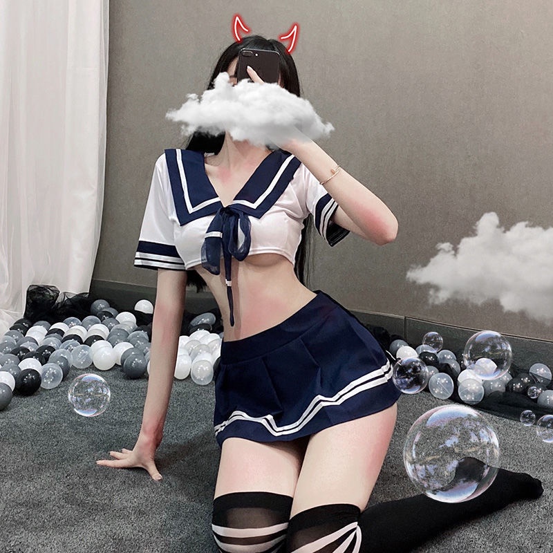 Set Đồ Cosplay Nội Y Nữ Sinh Nhật Bản Nóng Bỏng - Đồ Lót Cosplay Học Sinh Quyến Rũ