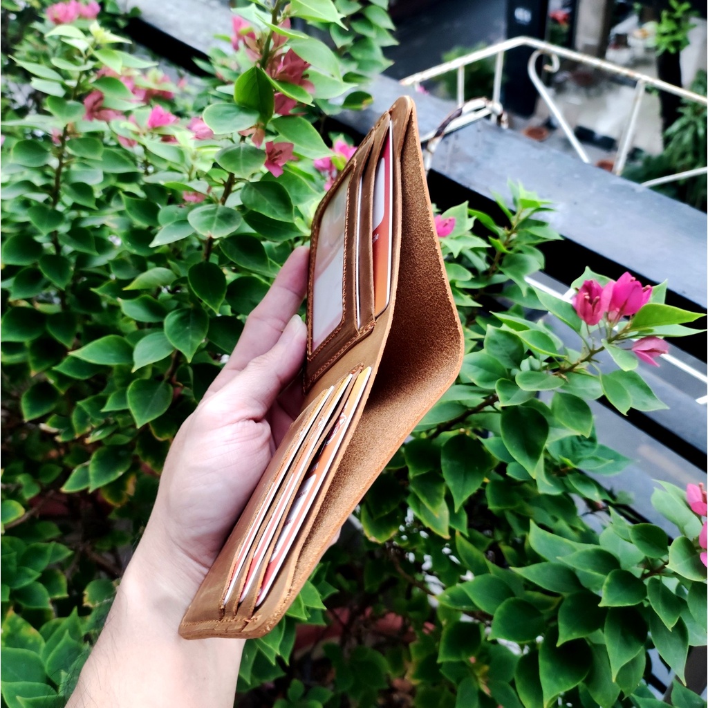 Bóp Ví Nam Mini Da Bò Thật Cao Cấp Dùng Càng Lâu Da Càng Đẹp Màu Đen/Nâu/Xanh V14 ZACHI