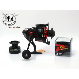 Máy câu cá Yumoshi cao cấp XM 5000 6000 7000 Và cước câu cá cao cấp Hero 300m