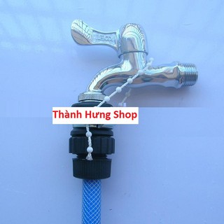 [ 1 cái ] ĐẦU NỐI TẠI VÒI NƯỚC CÓ PHI 16mm RA NỐI ÔNG MỀM 16mm - TH 484
