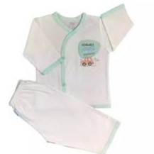 Combo 3 Bộ Quần Áo Sơ Sinh Cotton Tay Dài Trắng Cài Xéo JOU, chất vải mềm, mịn, mát, hàng Việt Nam Chất lượnG