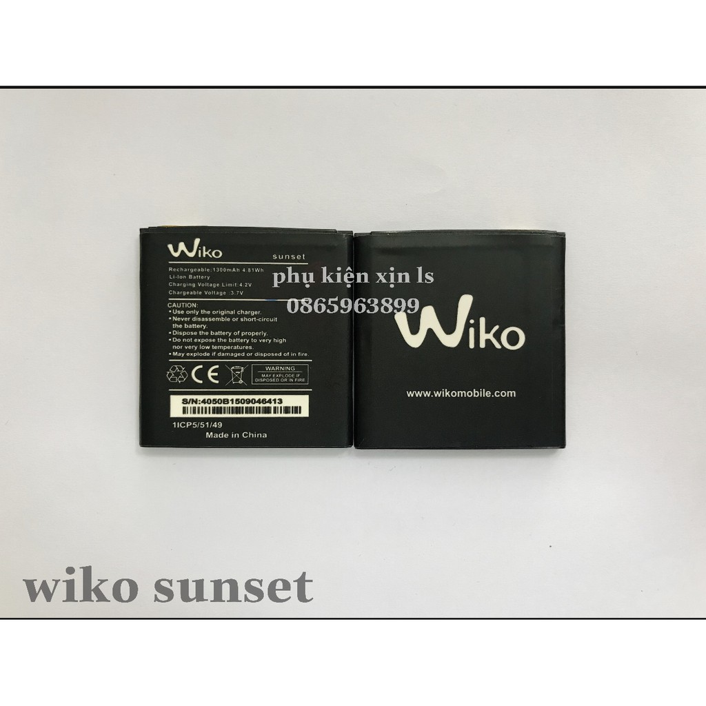 PIN WIKO SUNSET