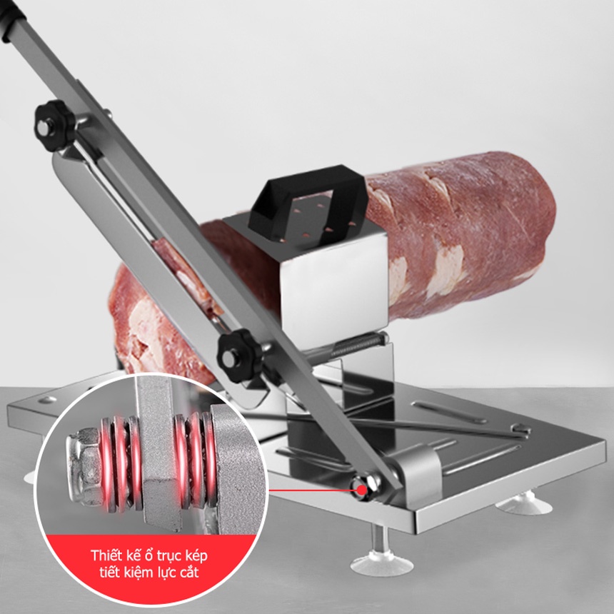 Máy thái thịt đông lạnh bằng tay, máy cắt thịt đông lạnh, sườn non, rau củ đa năng