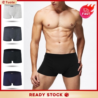 Quần lót boxer màu trơn cho nam size l-3xl