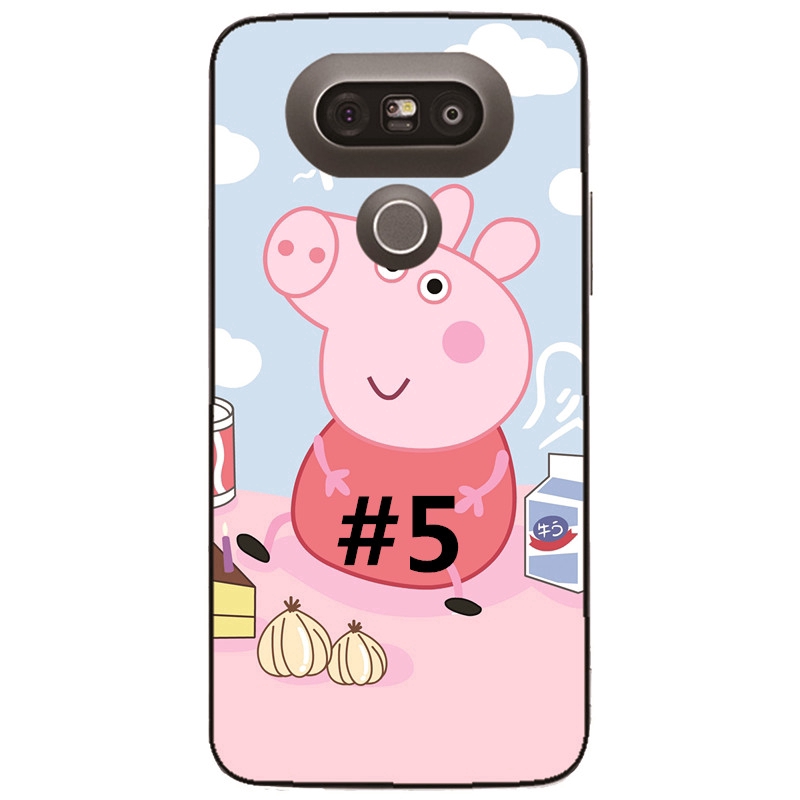 Ốp lưng heo Peppa nhiều mẫu mã cho điện thoại LG G7 G6 G5 G4 G3 G2