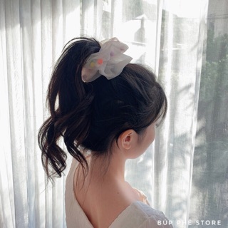 𝑩𝑼𝑭𝑭𝑬𝑻 𝑺𝑻𝑶𝑹𝑬 - Buộc Tóc SCRUNCHIE Voan Bi Bông 🥰