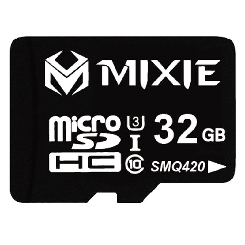 Thẻ nhớ microSDHC Mixie 32GB / 64GB U3 4K 95MB/s - chuyên camera, máy quay và điện thoại (Đen)