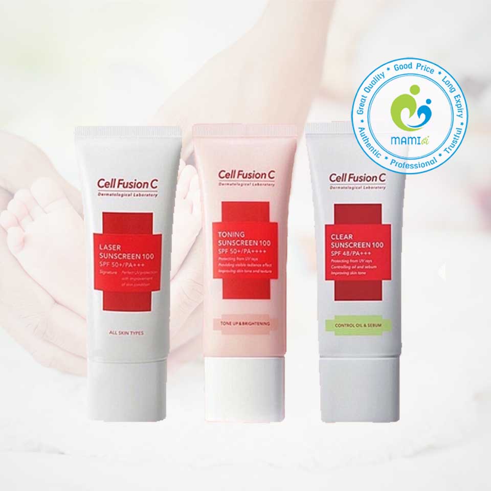 Kem chống nắng (50ml) dành cho da dầu, da khô và da thường Cell Fusion C Laser/Toning/Clear Sunscreen, Hàn Quốc