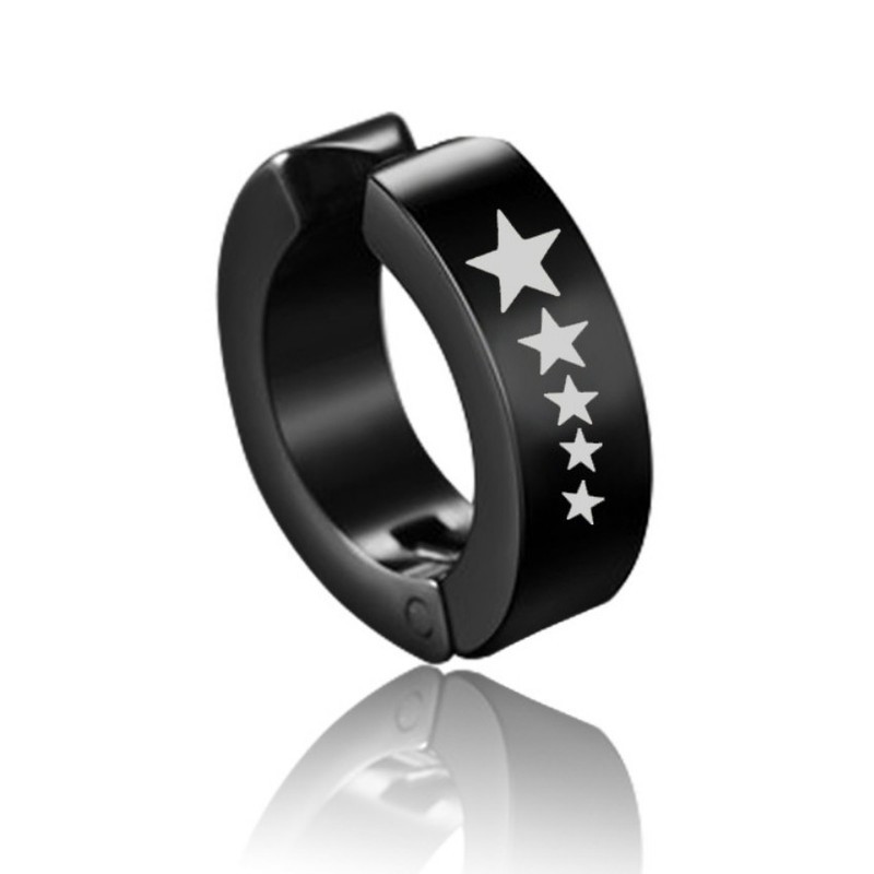 Bông Tai Nam Loại Kẹp Ko Cần Bấm Lỗ Tai Titan Ko Rỉ TT 2199