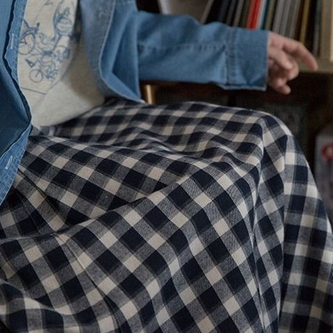 Chân váy kẻ - chân váy kẻ caro dáng dài hot hit 2021