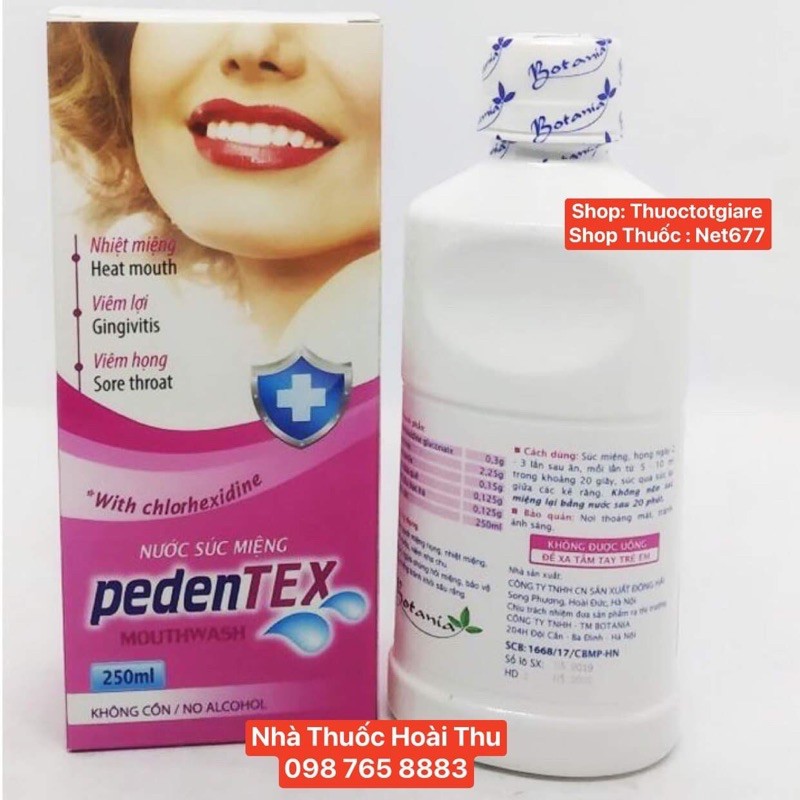 Nước súc miệng Pedentex ( 250 ml)