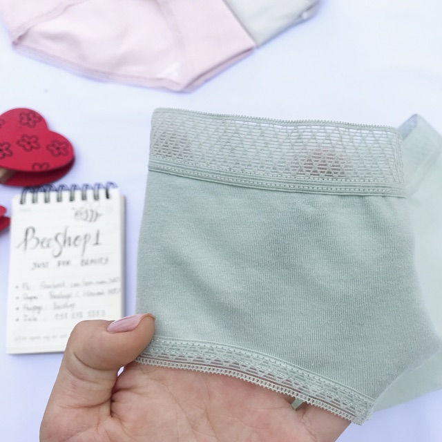 [CÓ SIZE XXL] Quần lót cotton viền ren sexy quyến rũ thấm hút mồ hôi QC48